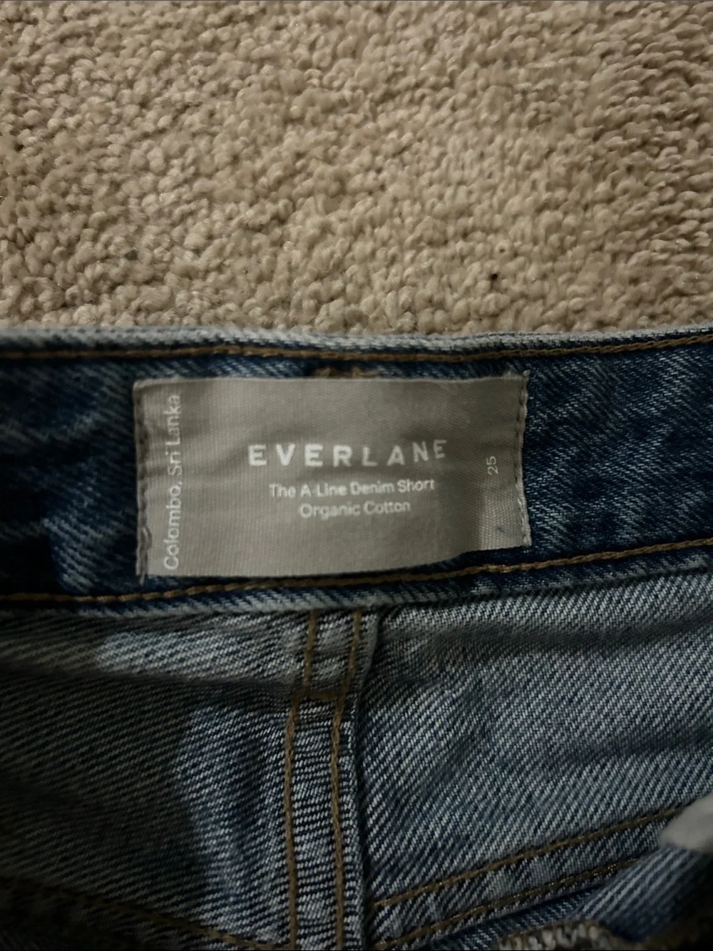 Everlane A-Line Denim Shorts